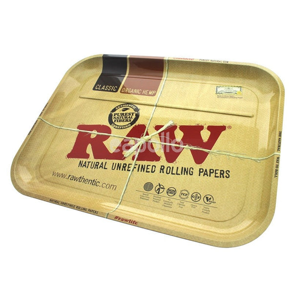 Bandeja Mediana Metálica - RAW metal Rolling tray ( Largo 27,5 Cm - An